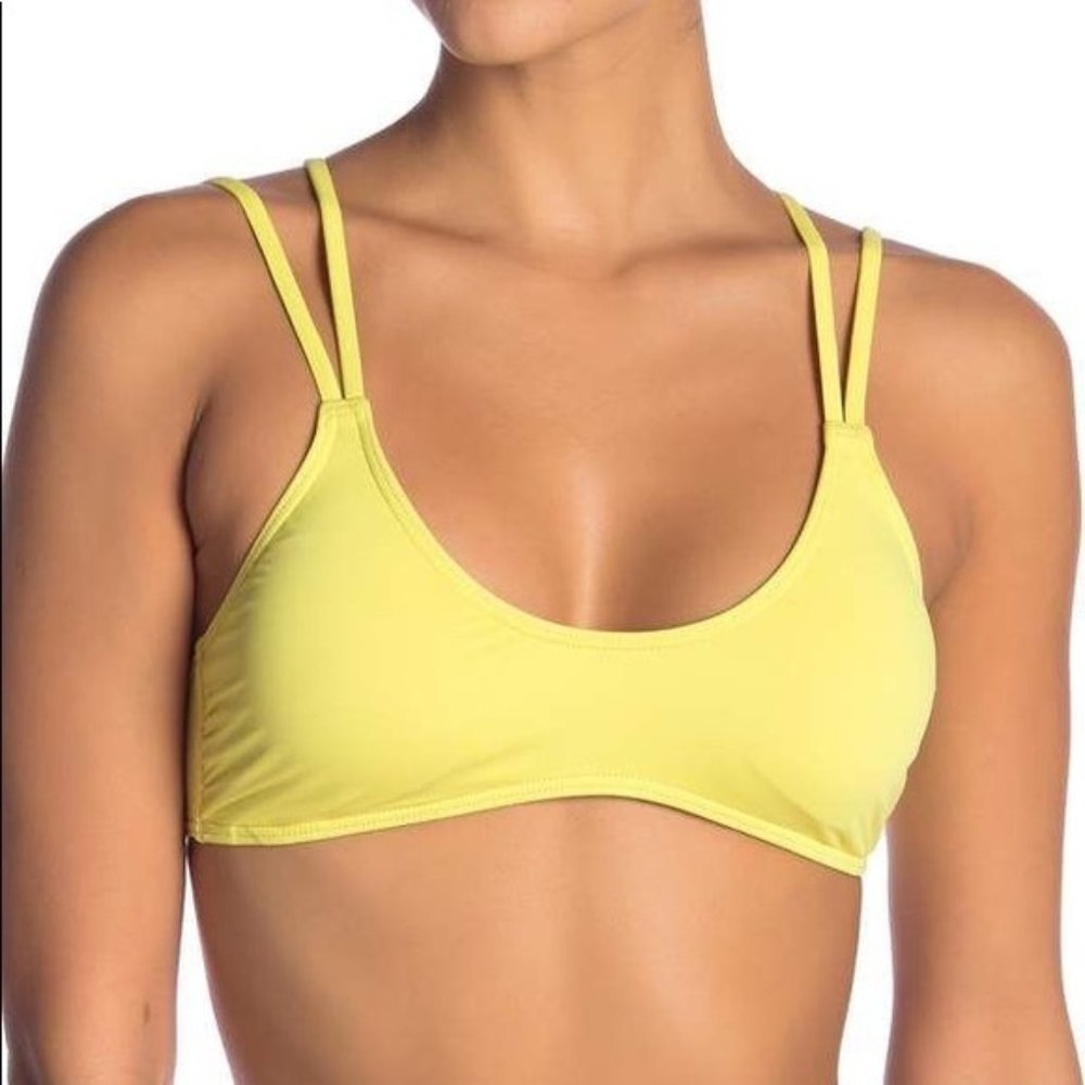 NWT VYB Crossback Bralette Bikini Top Yellow XL